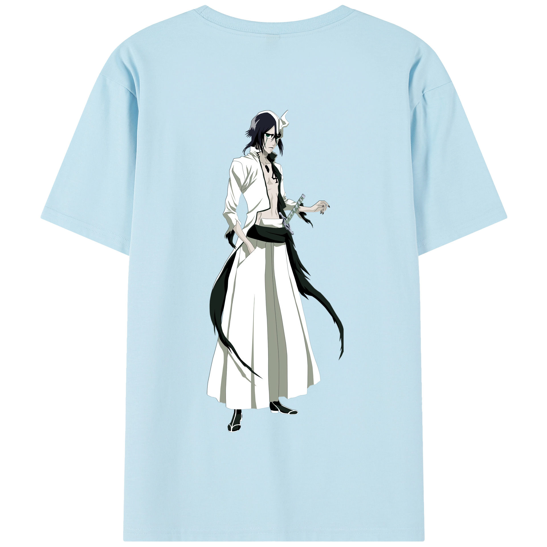 （画像用） ブリーチ ウルキオラ·シファー BLEACH Ulquiorra cifer 綿100％半袖Tシャツ（背面プリント）